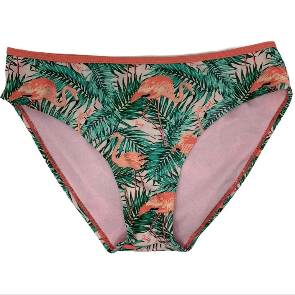 Juicy‎ Couture kids flamingo print bikini bottom 14